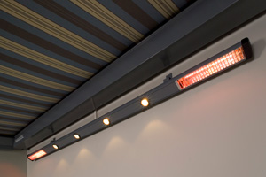 Harol - Storelight-II verlichting verwarming terras en windscherm SL 400