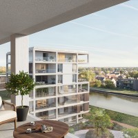 Nieuwe appartementen aan de Willemskaai te Maasmechelen